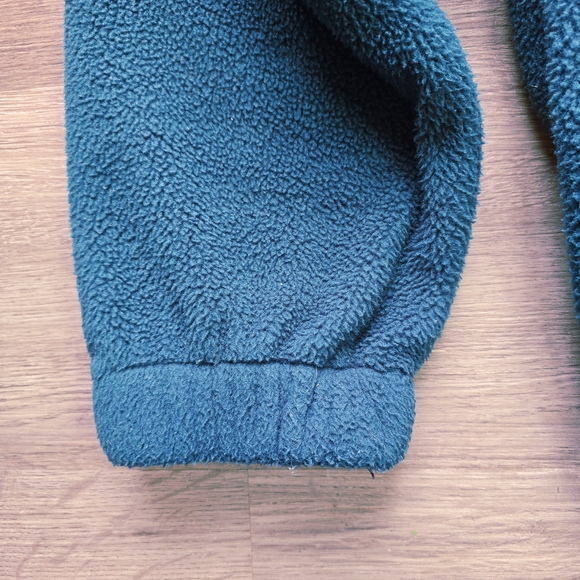 Vintage Unisex Teal Adidas Adventure Fleece Zip Up Hoodie - Picture 7 of 16